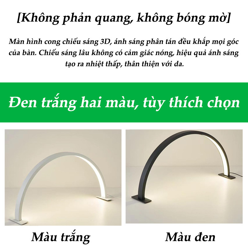 Đèn Led Bán Nguyệt Làm Nail Cao Cấp - Thiết Kế 3 Màu Ánh Sáng, Dùng Cho Làm Móng Tay, Móng Chân Và Nối Mi Chuyên Nghiệp
