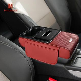 Miếng đệm tay vịn ô tô bằng da PU Bảng điều khiển trung tâm Hộp lưu trữ nội thất có giá đỡ cốc và khe cắm điện thoại Lắp đặt dễ dàng Thoải mái Thích hợp cho bác sĩ