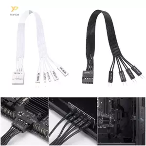 PPY Bo Mạch Chủ Bảng Điều Khiển Dây Nối Dài F-PANEL Nữ Đến 2Pin Nam Mở Rộng LED Đặt Lại PC Cáp Nguồn Phụ Kiện Thay Thế