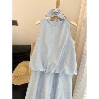 <![CDATA[Đánh giá 10% - Váy vest nữ không tay màu trắng, phong cách phương Tây]]>