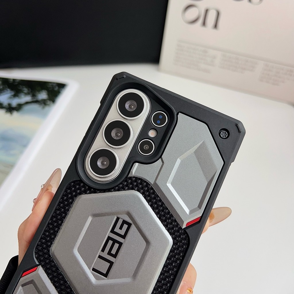 Dành Cho Samsung S26 S25 S24 S23 UAG The Monarch Pro Kevlar Nam Châm Chống Sốc