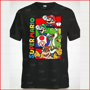 Áo thunSuper Mario hoạt hình dễ thương, mềm mại, phù hợp mùa hè