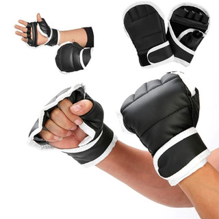 1 Cặp Găng Tay MMA Võ Thuật Đấu Vật Trầy Xước Đấm Túi UFC Boxing Huấn Luyện Nửa Mitts Cho Nam Nữ