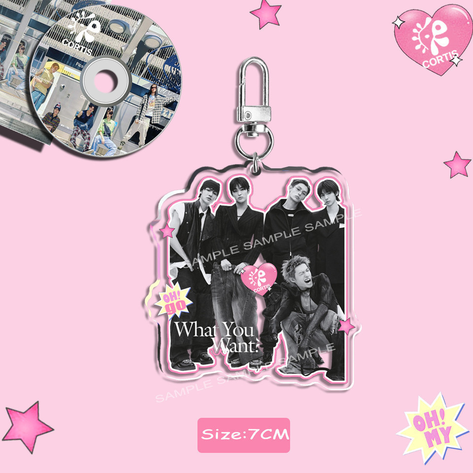 Kpop nhóm nhạc CORTIS KEONHO Keychain Cute Acrylic SEONGHYEON JUHOON JAMES MARTIN Key Ring