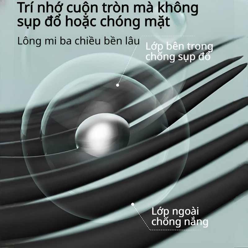【Chống Thấm Nước/ Lâu Trôi 24H】Kem Lót Mi Dạng Ống Thép / Dưỡng Mi Chắc Khỏe / Làm Cong Mi 3D Tự Nhiên / Dạng Tuýp Nhỏ Tiện Lợi