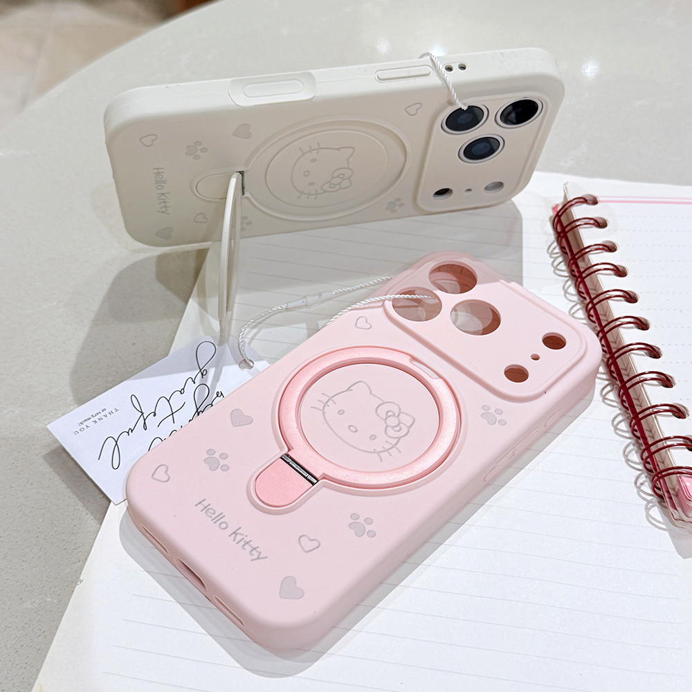 Từ Giá Đỡ Dòng Mèo Avatar Mèo Móng Vuốt Silicon Lỏng Ốp Lưng Điện Thoại iPhone 17 Pro Max 16 15 14 13 12 11 Vỏ Bảo Vệ Chống Sốc