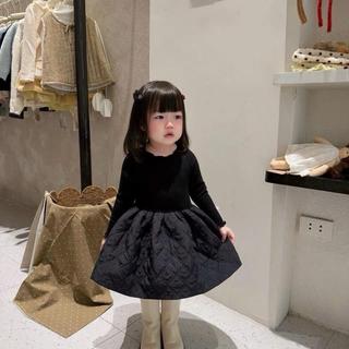 V63-[tomnaukids] Váy len phối chân váy phồng cho bé gái size  từ 8-30Kg
