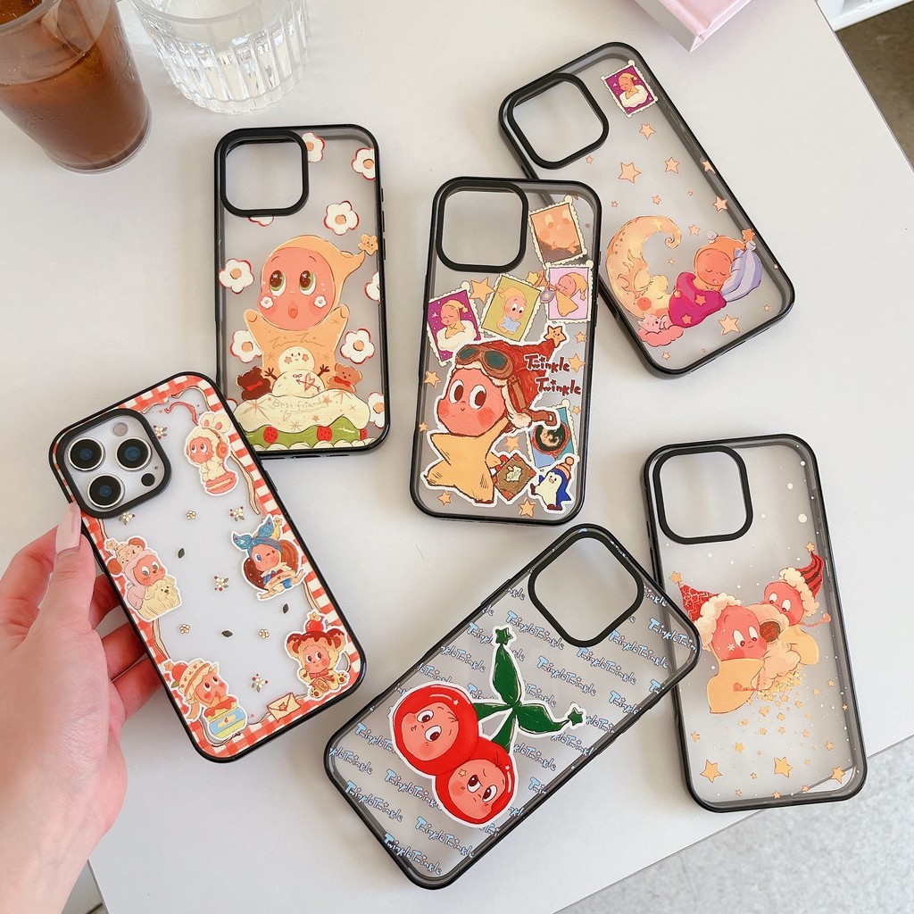 Logoless Pha Lê Acrylic Hợp Thời Trang Đồ Chơi POP MART Twinkle Twinkle Thiết Kế Vỏ Cứng Tương Thích Cho iPhone 17 Pro Max Air Plus 16 / 15 / 14 / 13 / 12 / 11