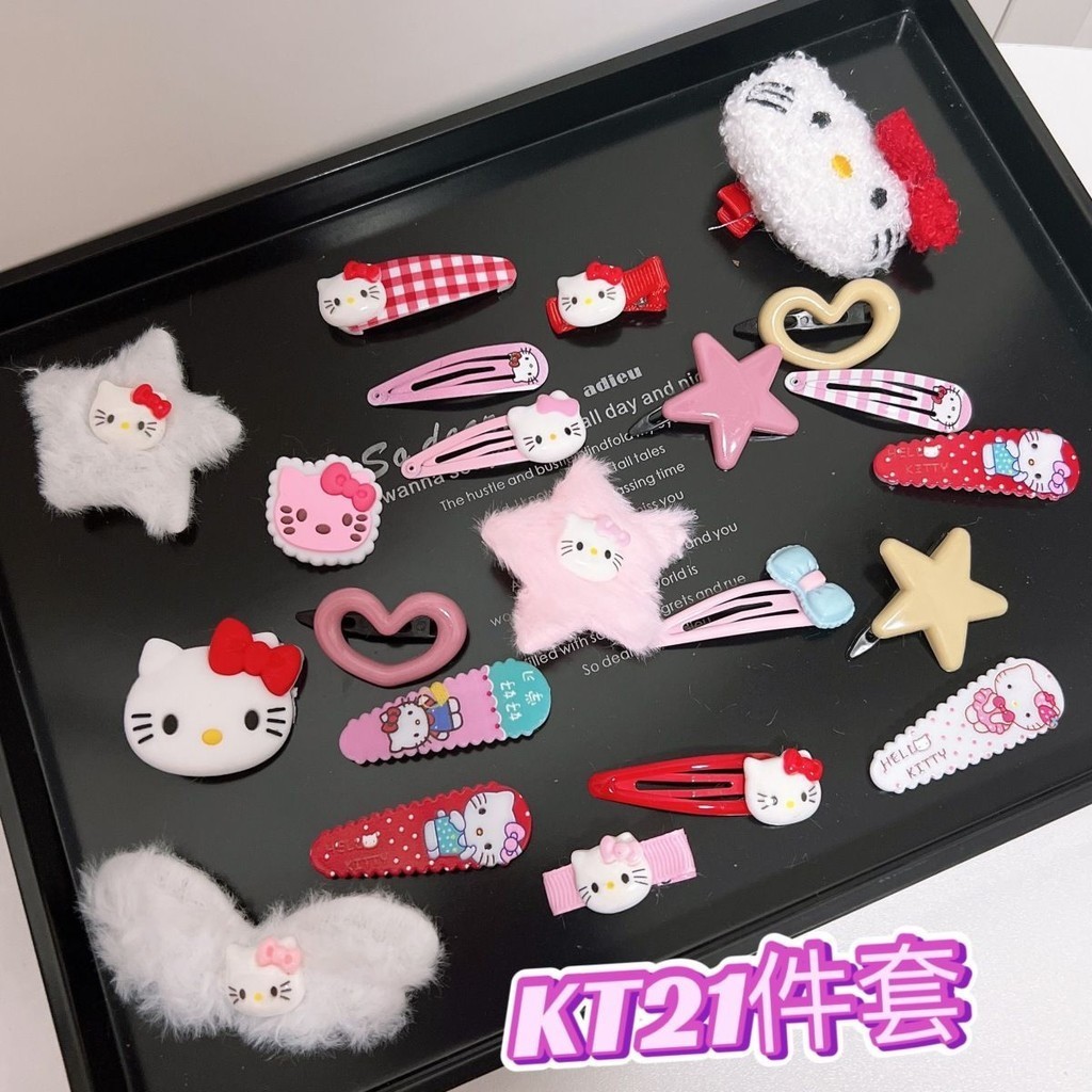 Set 50 Kẹp Tóc hellokitty cho bé gái siêu dễ thương phong cách hàn quốc Mix Mẫu