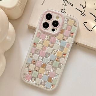 DànhCho IPhone 17 16 15 14 13 12 11 ProMax XR XS Max 7 8 Plus Kiểm tra động vật đầy màu sắc Feather Puff Shell