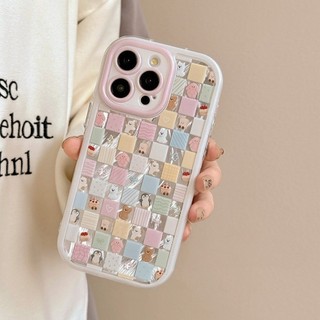 DànhCho IPhone 17 16 15 14 13 12 11 ProMax XR XS Max 7 8 Plus Kiểm tra động vật đầy màu sắc Feather Puff Shell