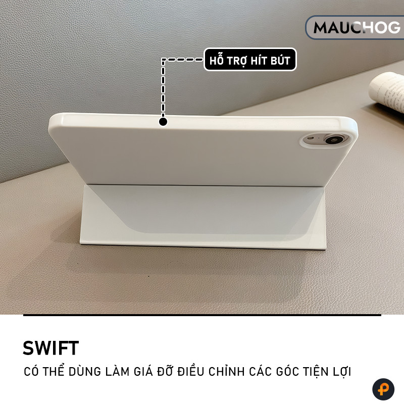Bao Da iPad Màu Pastel Chống Sốc Siêu Mỏng Cho iPad Pro M5 M4 M2 M1 Air 7 6 5 4 Gen 11 10 Mini 7 6