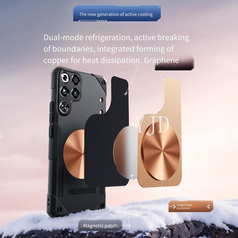 Ốp Lưng Cho RedMagic 11 Pro 11Pro + Một Mảnh Khuôn Silicon Đồng Tấm Tản Nhiệt Chống Rơi Vỏ Điện Thoại
