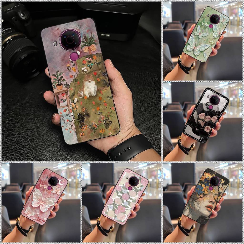 Túi điện thoại Nokia 5.4 hoạt hình dễ thương, bọc toàn bộ, TPU mặt sau, thiết kế thời trang, bảo vệ chống va đập