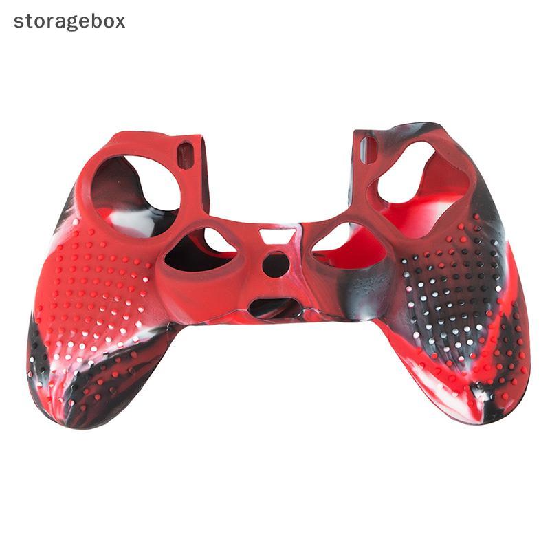 [Hộp lưu trữ] Vỏ bọc da bằng cao su silicon ngụy trang cho bộ điều khiển PlayStation 4 PS4 Đẹp