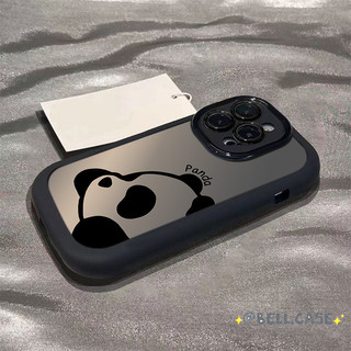 Ốp lưng IPhone 17 16 15 14 13 12 11 Pro Max XRXSMax 78 Plus Dễ thương Cartoon Panda Puff trường hợp điện thoại