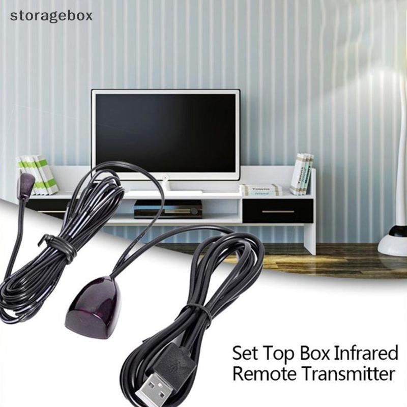 [Hộp lưu trữ] Bộ chuyển đổi USB IR Bộ mở rộng từ xa hồng ngoại Bộ thu lặp Bộ phát Emmitter Áp dụng cho tất cả các thiết bị điều khiển từ xa Đẹp
