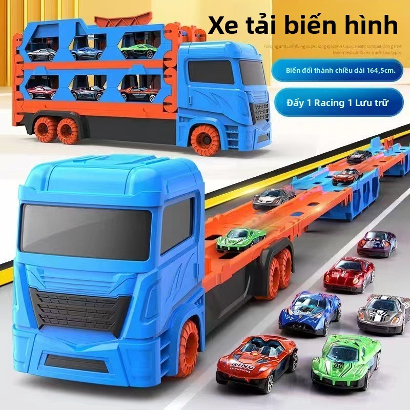 Đồ Chơi Trẻ Em Quá Khổ Phóng Đường Sắt Xe Có Thể Gập Lại Biến Dạng Xe Tải Lớn Lưu Trữ Hợp Kim Xe Ô Tô Mô Hình