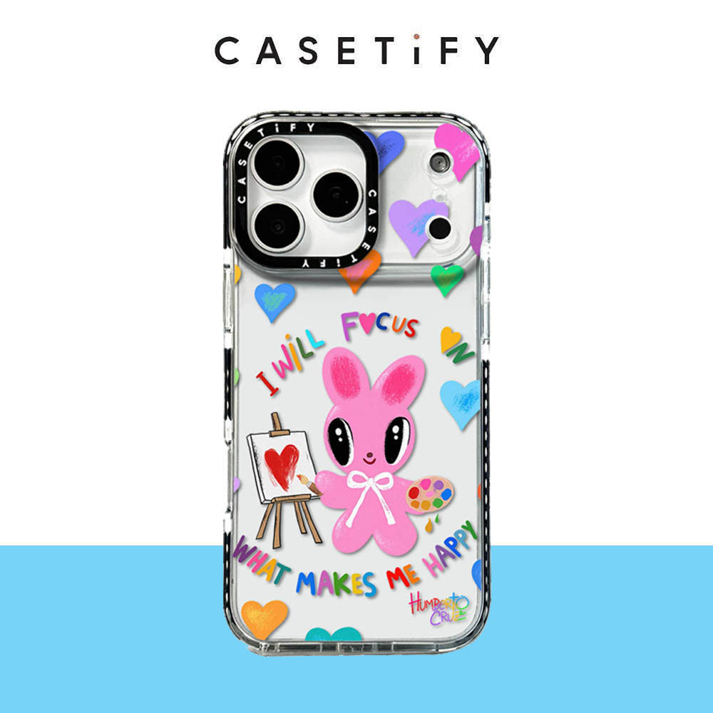 Ốp điện thoại hình thỏ graffiti phù hợp cho IPhone 17 Pro Max 17Air 16 15 14 13 12 11 Vỏ bảo vệ chống sốc
