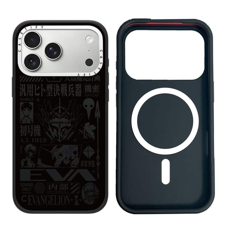 CASECASE X Evangelion Mẫu Kỷ Niệm Ốp Lưng Máy Ảnh Màu Trắng Vòng Phiên Bản Mờ Đen Cứng Hút Từ Tính Tác Động Dành Cho Apple IPhone 13 14 15 16 17 Pro Max Air Plus Có Hộp