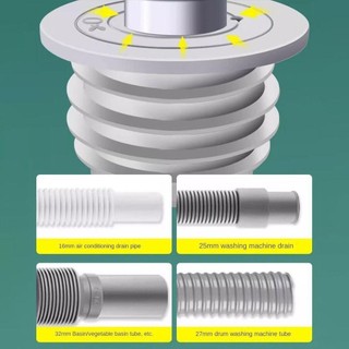 【COD】Vòng đệm và nút bịt đa năng cho hệ thống thoát nước, vừa chống hôi vừa đóng vai trò như nắp đậy, lọc rác thô.