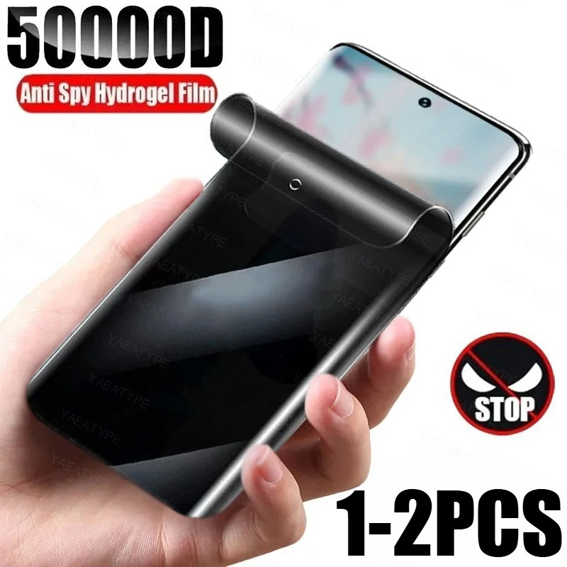 1-2 Chiếc Chống Gián Điệp Riêng Tư Mềm Hydrogel Cho vivo Y19s Y21d Y31 Y31d GT Pro 4G 5G Chống Ánh Sáng Xanh Và Phim Mờ Phim Mờ HD Bảo Vệ Màn Hình