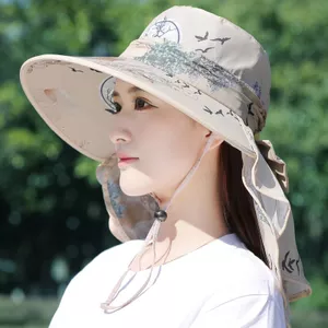 Mũ chống nắng mùa hè, che mặt, phù hợp cho hoạt động ngoại trời và đi xe đạp