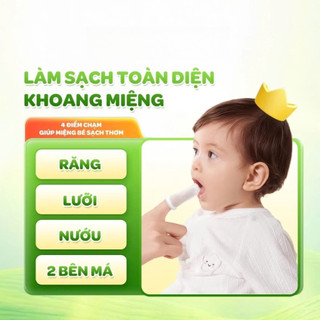 (COMBO 2 HỘP TẶNG QUÀ)  Gạc rơ lưỡi dr papie vệ sinh răng miệng cho bé từ sơ sinh và trên 1 tuổi (hộp 30 gói)
