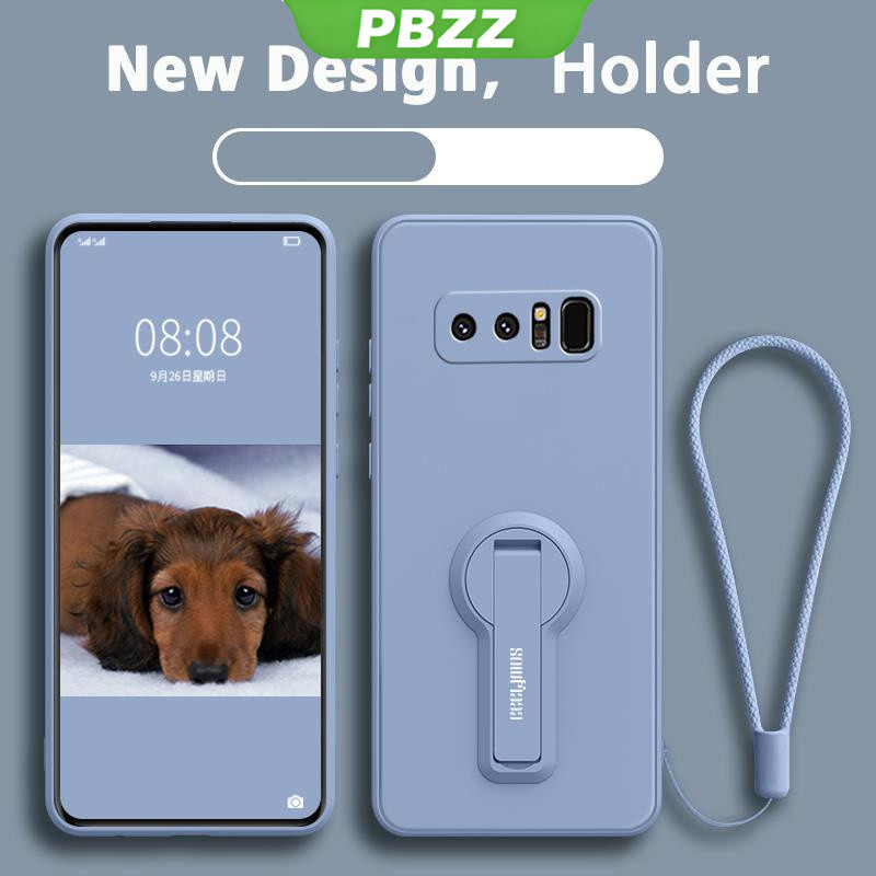 ốp lưng Ốp điện thoại Samsung Note 8 Ốp mềm Ốp chống sốc mịn bảo vệ silicon lỏng thiết kế mới 360 ° với giá đỡ ytxzzj01 đẹp viền vuông cute