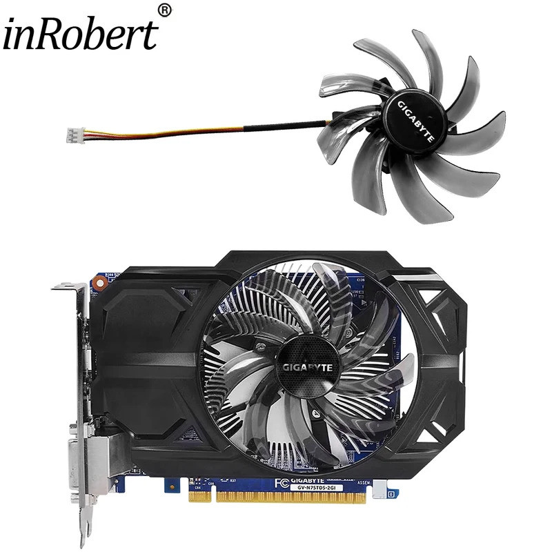N​Ew 95MM T129215SM GTX750 GTX750Ti Quạt Card Video Cho Ggabyte GTX 750 750Ti ITX Thay Thế Card Đồ Họa GPU Quạt