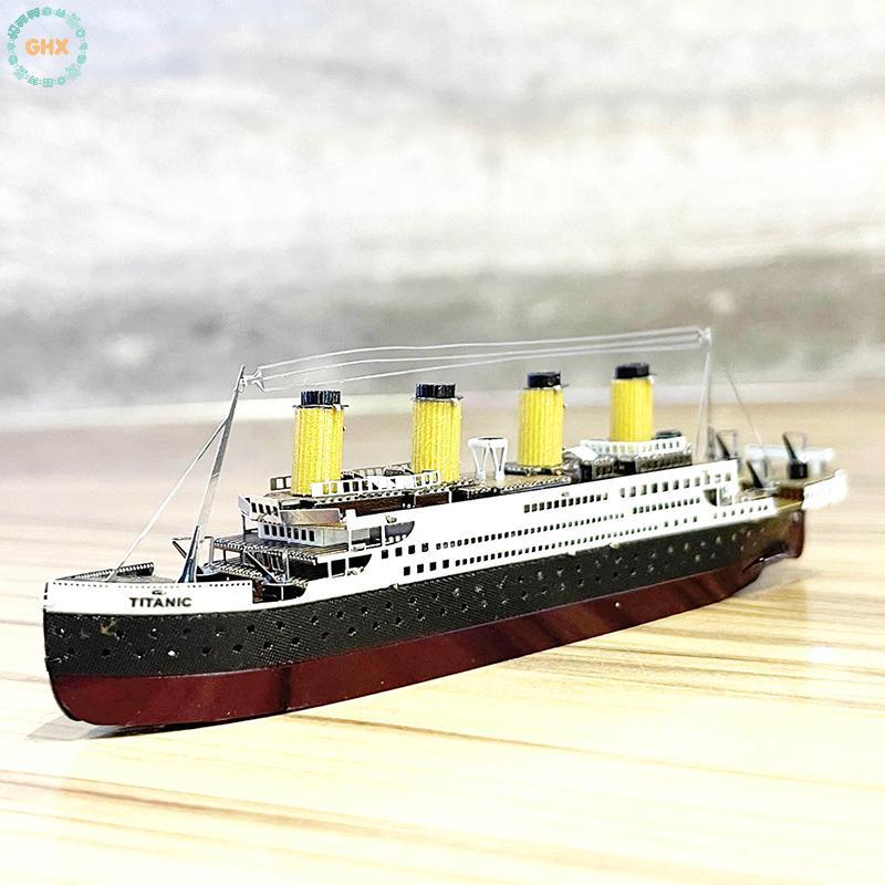 Màu Mới Titanic Xếp Hình DIY Tàu Du Lịch Lắp Ráp Bộ Dụng Cụ Mô Hình Trẻ Em Đồ Chơi Giáo Dục Tốt