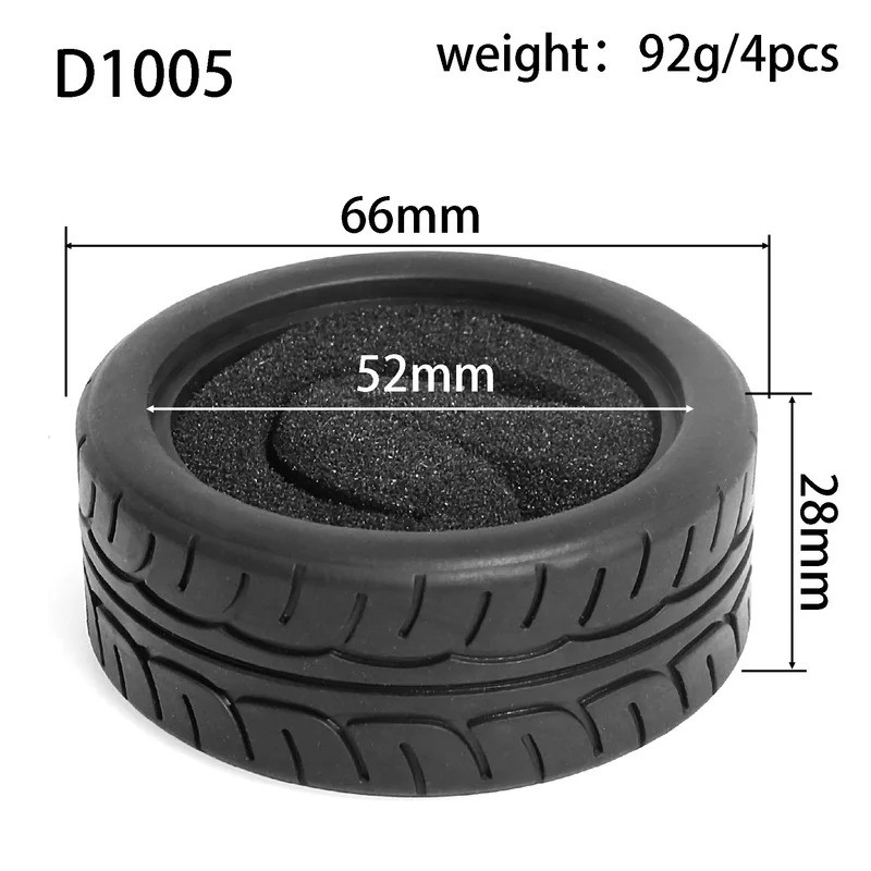 4 1 / 10 RC Trên Đường Địa Hình Trôi Lưu Diễn Xe Cao Su Lốp Bánh Xe Lốp Xe Cho Sakura Traxxas HSP Tamiya HPI Kyosho RedCat Himoto