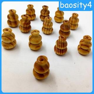 50 Mảnh 19 Mm Sọc Calabash Hình Gỗ Miếng Đệm Hạt Trang Sức Làm DIY Vòng Cổ Vòng Tay Thủ Công