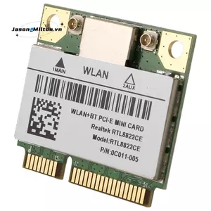 RTL8822CE 1200Mbps 2.4G / 5Ghz 802.11AC Mạng Thẻ WiFi Mini PCIe Bluetooth 5.0 Hỗ trợ Laptop / PC 10 / 11