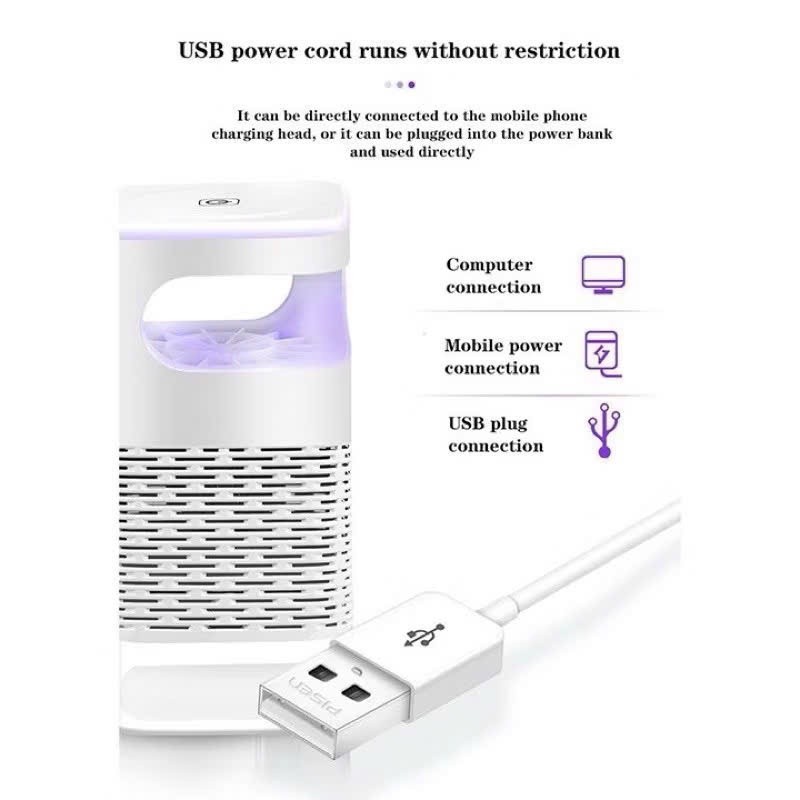 Đèn Bắt Muỗi Kiêm Đèn Ngủ  Cổng  USB An Toàn Tiết Kiệm Điện Đa Năng Diệt Côn Trùng Trong Phòng Ngủ