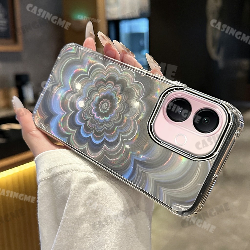 Vivo V60 Lite 5G Mạ Sang Trọng Da Hoa Mờ Vỏ Hoa Nhiều Màu Sắc Ốp Lưng Cho Vivo V60 Lite V70 V50 V60Lite VivoV60Lite Pro 4G 5G Vỏ Điện Thoại Bảo Vệ Chống Sốc