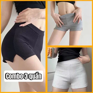Sét 3 quần đùi tăm xẻ gấu BIGSIZE