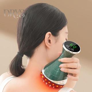 (TFT) Bàn chải kinh tuyến điện Chống Cellulite Gua Sha Máy mát xa toàn thân Vibrate Microcurrent Nén nóng Cạo Chăm sóc thoát nước bạch huyết MỚI
