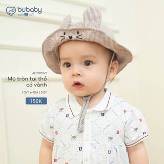 Bubaby SS26.T3.3 BST mũ lưỡi trai, mũ vành cho bé