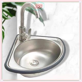 JRP RV Bồn Rửa Chén Phòng Tắm Không Gỉ Chậu Cắm Trại Góc Rau Motorhome Thanh Thép Nhỏ Bát Đơn Thả Bồn Tắm JRP