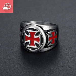 Nhẫn nam phong cách punk cổ điển, chất liệu thép không gỉ, đa dụng
