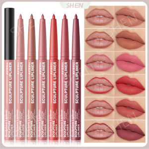 YW AIERLL Matte Lip Pencil Line 12 Màu Móc Dòng Son Môi Bút Lâu Dài Chống Thấm Nước
