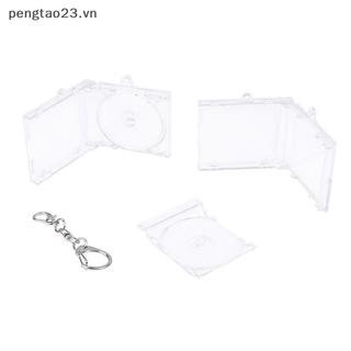 [pengtao23] Hộp đựng Album móc khóa Mini Cd Hộp đựng đĩa CD bằng nhựa Vỏ DVD trong suốt Số lượng lớn Móc khóa trang sức Music nk Hộp đựng đĩa Minipact [có sẵn]