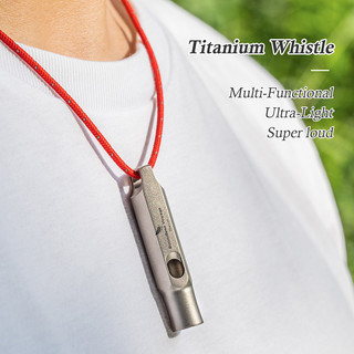 Còi Titan An Toàn Cho Camping Và Đi Bộ Đường Dài - Có Dây Buộc Lớn