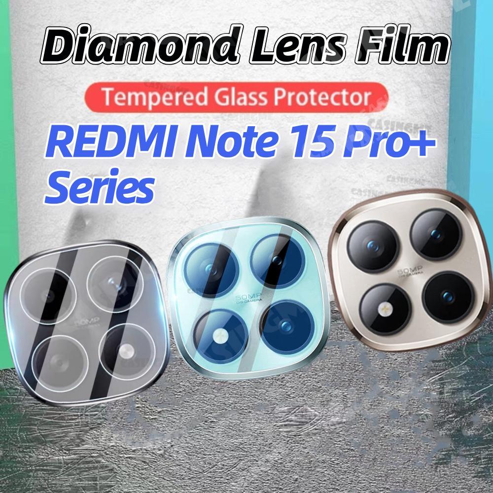 Redmi Note 15 Pro + 5G Series 2026 Bảo vệ ống kính máy ảnh 3D cho Redmi Note15 Note 15 RedmiNote15 15Pro + Pro Plus + 5G 2026 Kính cường lực trong suốt Bảo vệ camera sau