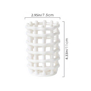 Giá đỡ bàn chải đánh răng bằng gốm rỗng Bàn chải đánh răng thông gió và giá đỡ kem đánh răng để lưu trữ Bàn chải đánh răng điện Dao cạo
