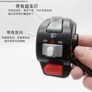 Rùa Nhỏ Zuma Land Rover Tay Cầm Xe Máy Điện Wildfire Sanyang Switch Đôi Nhấp Nháy Đèn Pha Trái Phải Tay Lái Nút Sừng