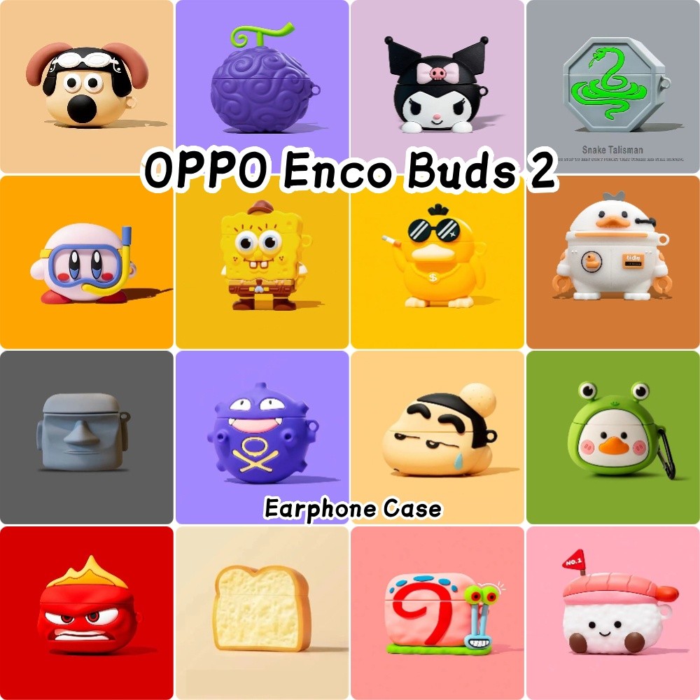 [Ngôi sao tương lai] Dành cho OPPO Enco Buds 2 Vỏ silicon mềm Vỏ tai nghe hoạt hình mát mẻ NO.7
