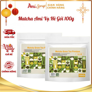 Matcha Ami Vụ Hè Gói 100g, Nguyên Liệu Pha Chế Matcha Latte Và Làm Bánh Thơm Ngon Đậm Vị Trà