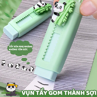 Cục tẩy chì dạng kéo tiện lợi gôm tẩy đáng yêu hình gấu trúc, tẩy viết sạch không lem giấy